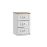 Panorama 3 Drawer Bedside Table