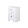 Providence Painted White 3 Drawer Bedside Table Providence Painted White 3 Drawer Bedside Table