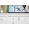 CFL Providence Warm White 3 Over 4 Drawer Chest of Drawers