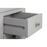 CFL Providence Pebble Grey 3 Drawer Bedside Table