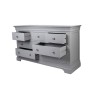 Providence Painted Grey 3 Over 4 Drawer Chest of Drawers Providence Painted Grey 3 Over 4 Drawer Chest of Drawers