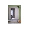 Providence Painted Grey Double Wardrobe with Storage Drawer Providence Painted Grey Double Wardrobe with Storage Drawer