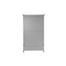 Providence Painted Grey Double Wardrobe with Storage Drawer Providence Painted Grey Double Wardrobe with Storage Drawer