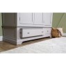 Providence Painted Grey Triple Wardrobe with Storage Drawers Providence Painted Grey Triple Wardrobe with Storage Drawers