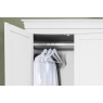 CFL Providence Warm White Double Wardrobe with Storage Drawer