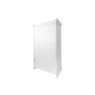 CFL Providence Warm White Double Wardrobe with Storage Drawer