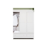 CFL Providence Warm White Triple Wardrobe with Storage Drawers