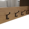Kettle Interiors Oak City - Milan Oak Hall Bench Coat Hanger Top