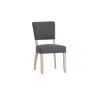Kettle Interiors Classic Farmhouse Fabric Dining Chair in Grey