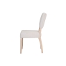 Kettle Interiors Classic Farmhouse Fabric Dining Chair in Natural