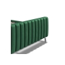 Kettle Interiors Trend Bedframe with Panelled Headboard in Velvet Green