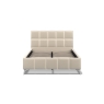 Kettle Interiors Trend Bedframe with Cube Headboard in Linen Beige