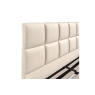 Kettle Interiors Trend Bedframe with Cube Headboard in Linen Beige