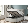 Kettle Interiors Trend Ottoman Storage Bedframe with Buttoned Headboard in Linen Grey