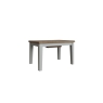 Kettle Interiors Smoked Oak Painted Grey 1.3m Extending Dining Table