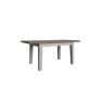Kettle Interiors Smoked Oak Painted Grey 1.3m Extending Dining Table