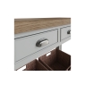 Kettle Interiors Smoked Oak Painted Grey Console Table