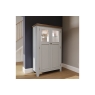 Kettle Interiors Smoked Oak Painted Grey Drinks Cabinet