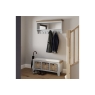 Kettle Interiors Smoked Oak Painted Grey Hall Bench