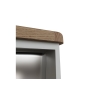 Kettle Interiors Smoked Oak Painted Grey Hall Bench Top
