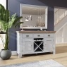 Kettle Interiors Smoked Oak Painted Grey Large Sideboard