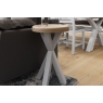 Kettle Interiors Smoked Oak Painted Grey Round Side Table