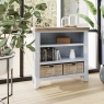 Kettle Interiors Smoked Oak Painted Grey Small Bookcase