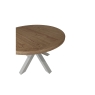 Kettle Interiors Smoked Oak Painted Grey Small Round Table