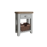 Kettle Interiors Smoked Oak Painted Grey Telephone Table
