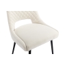 Kettle Interiors Swivel Dining Chair in Limestone Velvet