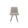 Kettle Interiors Horizontal Stitch Dining Chair in Taupe PU Leather