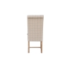 Kettle Interiors Scroll Back Dining Chair in Check Natural Wool