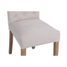 Kettle Interiors Button Back Dining Chair in Natural