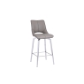 Kettle Interiors Bar Stool in Taupe PU Leather