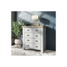 Kettle Interiors Smoked Oak Painted Grey 2 Over 3 Chest of Drawers
