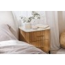 Reed Mango Wood & Marble 2 Drawer Bedside Table Reed Mango Wood & Marble 2 Drawer Bedside Table