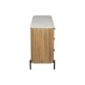 Reed Mango Wood & Marble 6 Drawer Wide Chest of Drawers Reed Mango Wood & Marble 6 Drawer Wide Chest of Drawers