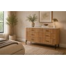 Reed Mango Wood & Marble 6 Drawer Wide Chest of Drawers Reed Mango Wood & Marble 6 Drawer Wide Chest of Drawers