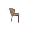 Baker Furniture Rowan Curved Back Dining Chair with Walnut Legs (Pair)