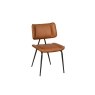 Jack Cognac Tan PU Leather Dining Chair with Industrial Legs (Pair) Jack Cognac Tan PU Leather Dining Chair with Industrial Legs (Pair)