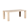 Baker Furniture Idless Travertine Stone 150cm Dining Table with Cylindrical Legs