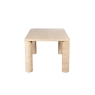 Baker Furniture Idless Travertine Stone 150cm Dining Table with Cylindrical Legs