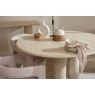 Ida Travertine Stone 120cm Round Dining Table with Cylindrical Legs Ida Travertine Stone 120cm Round Dining Table with Cylindrical Legs