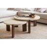Ida Small Nesting Coffee Table with Travertine Stone Top
