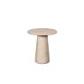 Ida Travertine Stone Lamp Table with Cylindrical Base Ida Travertine Stone Lamp Table with Cylindrical Base