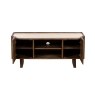 Ida Walnut Finish TV Unit with Travertine Stone Top Ida Walnut Finish TV Unit with Travertine Stone Top