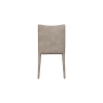 Baker Furniture Lucas Fully Upholstered PU Leather Dining Chair in Misty Grey (Pair)