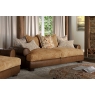 Buoyant Nelson Fabric & Leather Mix 4 Seater Pillow Back Sofa