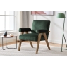 Global Furniture Alliance (G.F.A.) Leoni Plush Velvet Accent Armchair