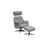 Global Furniture Alliance (G.F.A.) Murcia Swivel Recliner Chair & Footstool